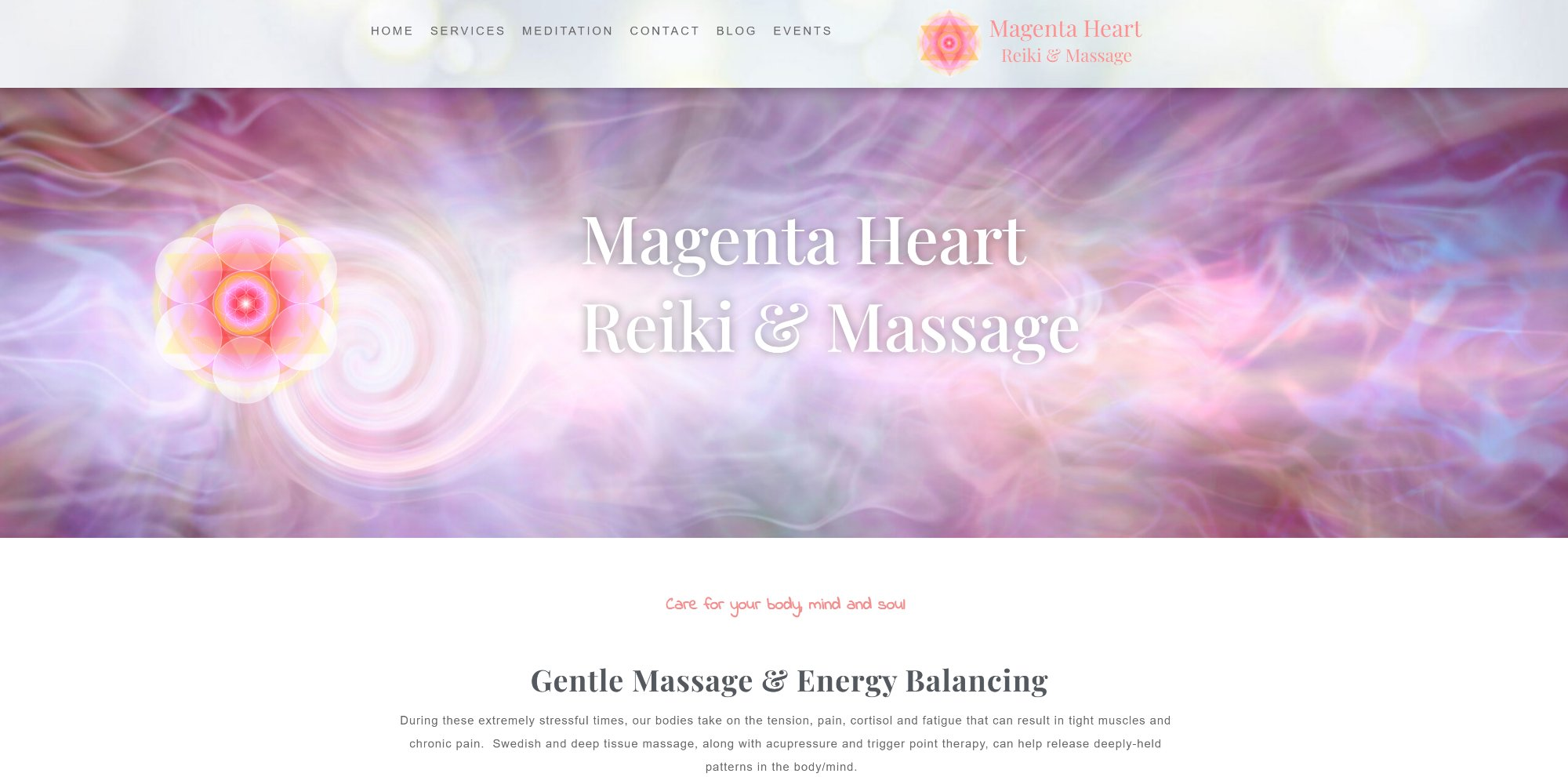 Magenta Heart Massage